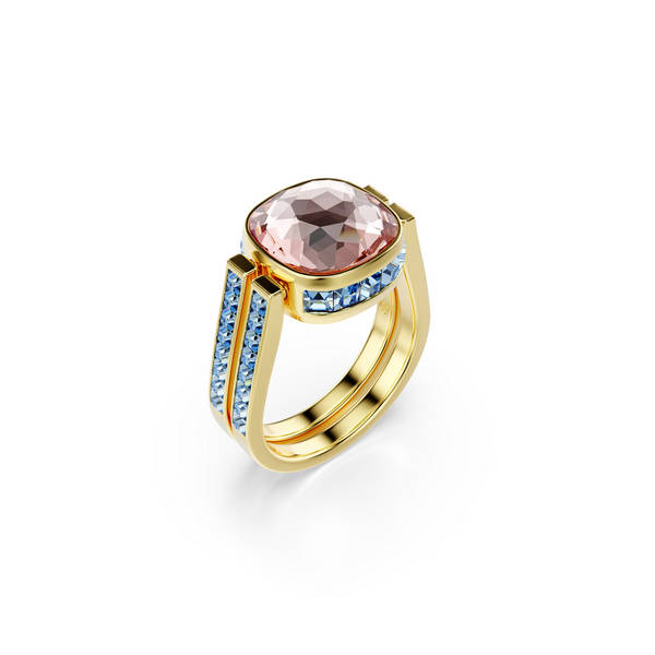 Swarovski Chroma Ring, Multicolor, Zlatni ton