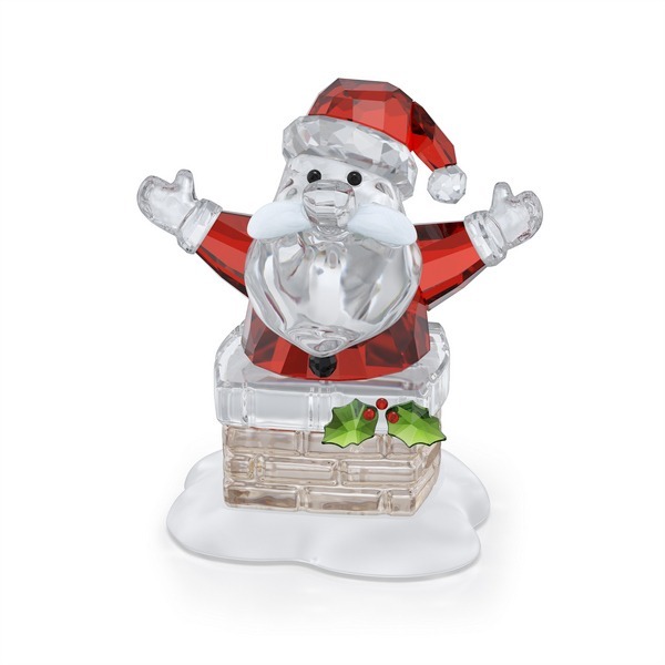 Holiday Cheers Santa Claus and Chimney