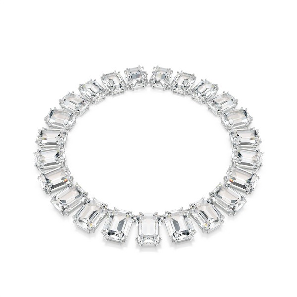 Millenia Tennis Ogrlica, Octagon cut, Bijela