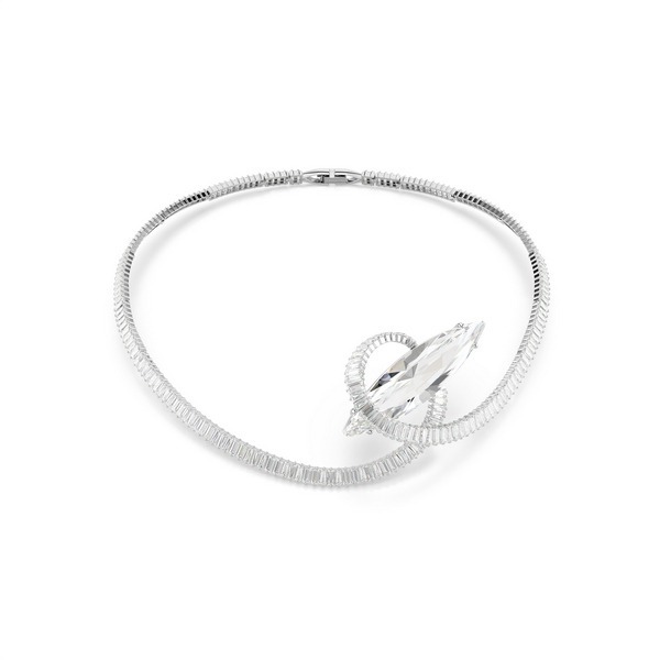 Matrix choker, Baguette cut, Bijela