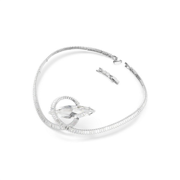 Matrix choker, Baguette cut, Bijela