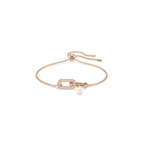 Constella narukvica, Kristal pearl, Round cut, Bijela