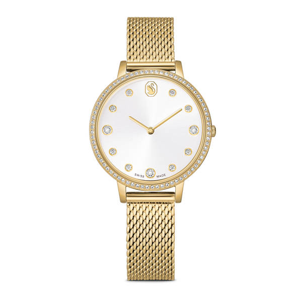 Clarica Sat, Švicarski Mehanizam, Metalna Narukvica, Zlatni Ton, Pozlata