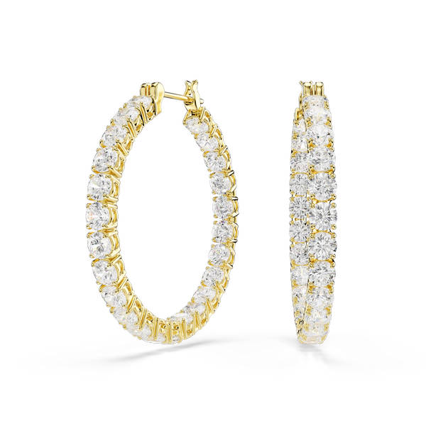 Matrix Naušnice, Bijela, Pozlata