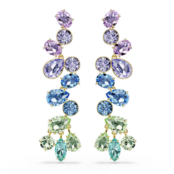 Gema Naušnice, Različit Rez, Višebojno, Pozlata