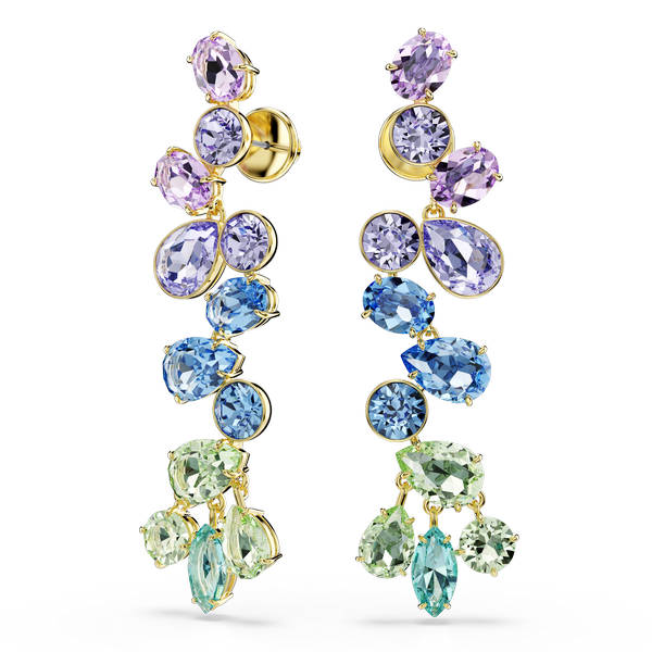 Gema Naušnice, Različit Rez, Višebojno, Pozlata